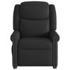 vidaXL Ηλεκτρική καρέκλα ανάκλισης μασάζ Shiny Black Faux Leather