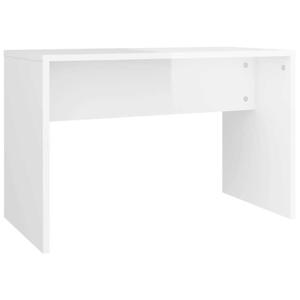 vidaXL Μπουντουάρ Σετ Γυαλιστερό Λευκό 86,5x35x136 εκ.