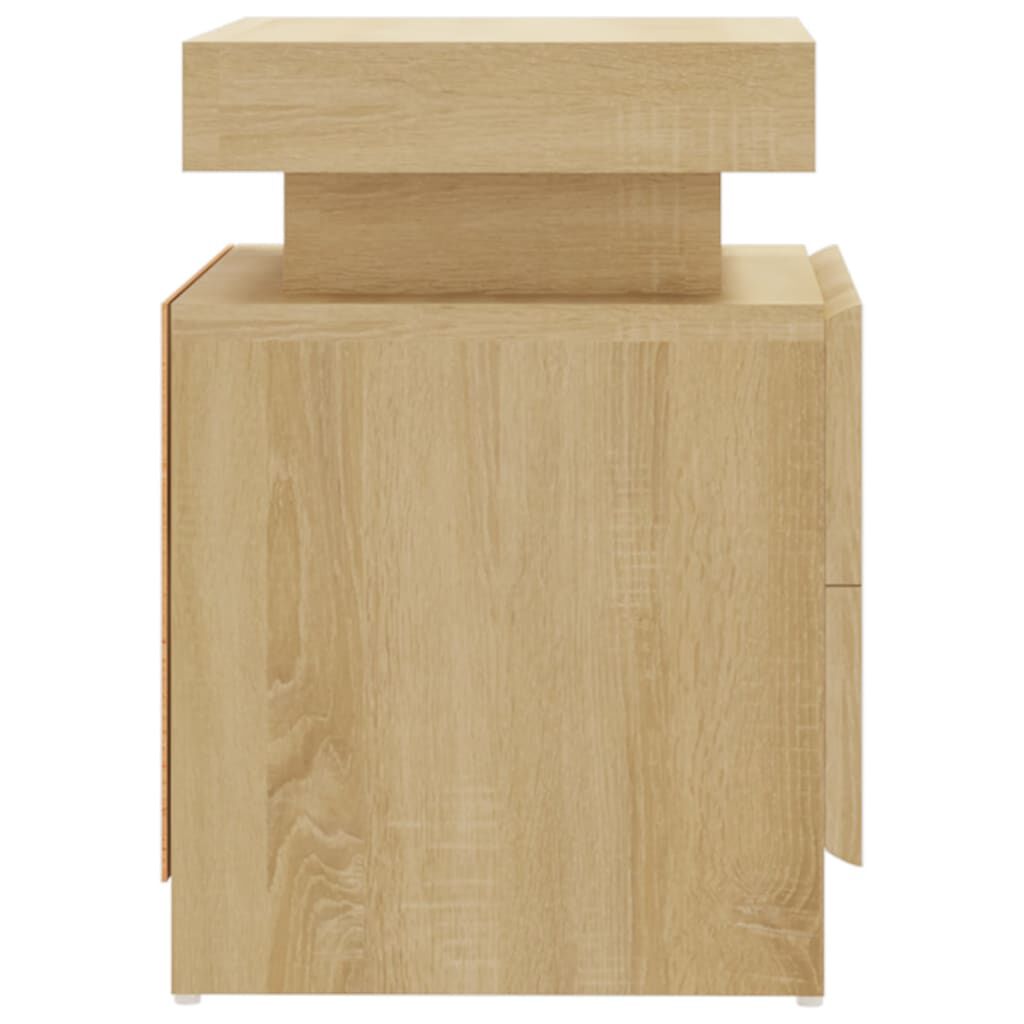 vidaXL Κομοδίνο Sonoma Δρυς 40 x 35 x 52 εκ. από Επεξεργ. Ξύλο