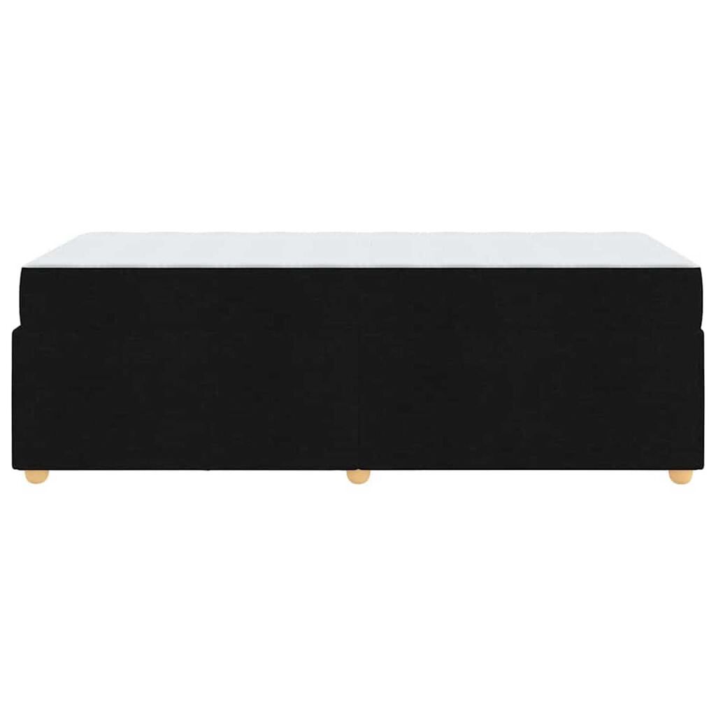 vidaXL Σκελετός Κρεβατιού με στρώμα Μαύρο 100 x 200 cm ύφασμα