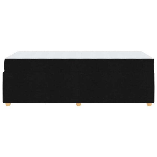 vidaXL Σκελετός Κρεβατιού με στρώμα Μαύρο 100 x 200 cm ύφασμα
