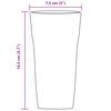 vidaXL Ποτήρια 6 Τεμ. 310 ml