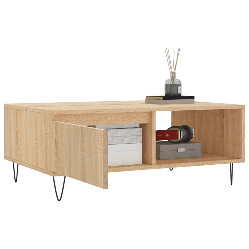 vidaXL Τραπεζάκι Σαλονιού Sonoma Δρυς 90x60x35 εκ. Επεξεργασμένο Ξύλο