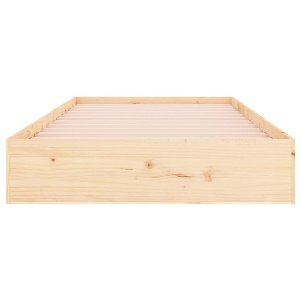vidaXL Πλαίσιο Κρεβατιού 90 x 200 εκ. από Μασίφ Ξύλο