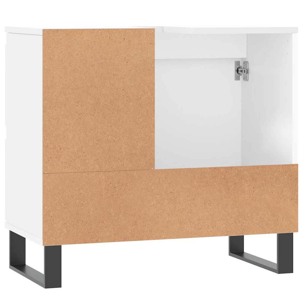 vidaXL Ντουλάπι Μπάνιου Λευκό 65 x 33 x 60 εκ. από Επεξεργασμένο Ξύλο