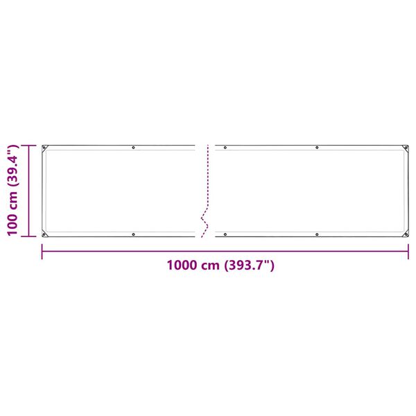vidaXL Κάλυμμα φυτών με οπές 1x10 m PVC