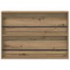 vidaXL &Rho;ά&phi;&iota; &Pi;&epsilon;&rho;&iota;&omicron;&delta;&iota;&kappa;ώ&nu; &mu;&epsilon; &rho;ά&phi;&iota; 2 pcs Artisan Oak 100 x 12 x 70 &epsilon;&kappa;