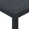 vidaXL Τραπέζι Κήπου Ανθρακί 150 x 100 x 73 εκ. συνθετικό ρατάν