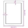 vidaXL Πάγκος Μπάνιου Αν. Καφέ 40x50x(2-4) εκ. Επεξεργ. Μασίφ Ξύλο