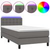 vidaXL &Kappa;&rho;&epsilon;&beta;ά&tau;&iota; Boxspring &mu;&epsilon; &Sigma;&tau;&rho;ώ&mu;&alpha; & LED &Gamma;&kappa;&rho;&iota; 80x200 &epsilon;&kappa;. &Sigma;&upsilon;&nu;&theta;. &Delta;έ&rho;&mu;&alpha;