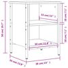vidaXL Παπουτσοθήκη Γκρι Sonoma 38 x 35 x 50 εκ. από Επεξεργ. Ξύλο
