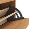 vidaXL Ντουλάπα Παπουτσιών με συρτάρι ASKIM Καφέ 85 x 35 x 108 εκ