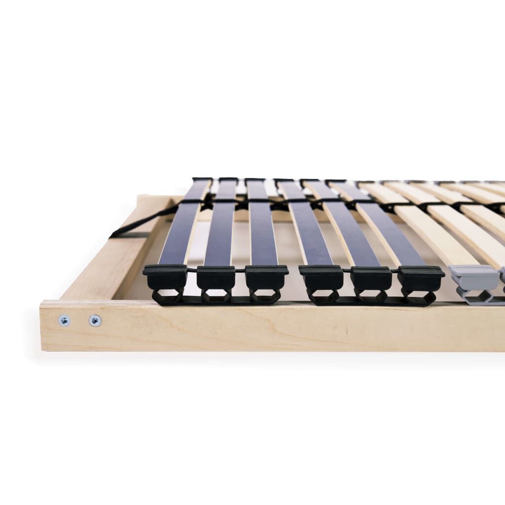 vidaXL Τελάρο Κρεβατιού με 42 Σανίδες & 7 Ζώνες 120 x 200 εκ.