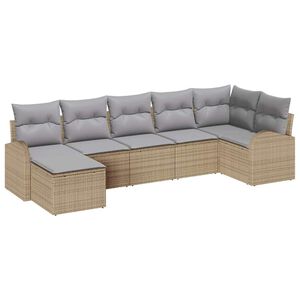 vidaXL &Sigma;&epsilon;&tau; &Kappa;&alpha;&nu;&alpha;&pi;έ &mu;&epsilon; &mu;&alpha;&xi;&iota;&lambda;ά&rho;&iota; &mu;&epsilon; &alpha;&pi;&omicron;&theta;ή&kappa;&epsilon;&upsilon;&sigma;&eta; 7 pcs &Mu;&pi;&epsilon;&zeta; &sigma;&upsilon;&nu;&theta;&epsilon;&tau;&iota;&kappa;ό &rho;&alpha;&tau;ά&nu;