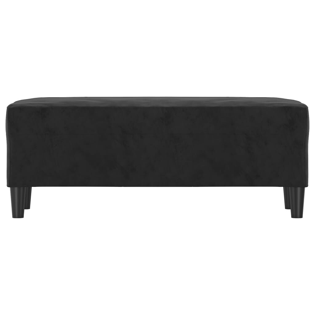 vidaXL Πάγκος μαύρο 100x35x41 εκ. Βελούδινος