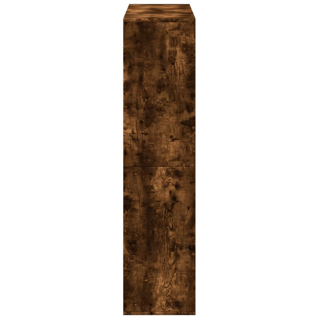 vidaXL Βιβλιοθήκη Καπνιστή Δρυς 100x33x135 εκ. από Επεξεργασμένο Ξύλο