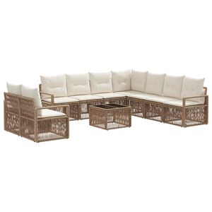 vidaXL &Sigma;&epsilon;&tau; &Kappa;&alpha;&nu;&alpha;&pi;έ &Kappa;ή&pi;&omicron;&upsilon; 10 pcs &Mu;&pi;&epsilon;&zeta; &sigma;&upsilon;&nu;&theta;&epsilon;&tau;&iota;&kappa;ό &rho;&alpha;&tau;ά&nu;