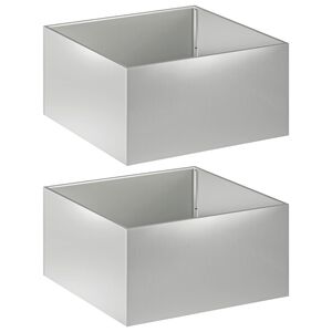 vidaXL &Gamma;&lambda;ά&sigma;&tau;&rho;&alpha; &Kappa;ή&pi;&omicron;&upsilon; 2 &tau;&mu;&chi;. &Alpha;&sigma;&eta;&mu;ί 100 x 100 x 40 cm