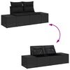 vidaXL Σετ Καναπέ Κήπου 6 pcs Μαύρο
