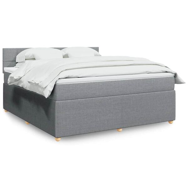 vidaXL &Kappa;&rho;&epsilon;&beta;ά&tau;&iota; Boxspring &mu;&epsilon; &Sigma;&tau;&rho;ώ&mu;&alpha; &Alpha;&nu;&omicron;&iota;&chi;&tau;ό &Gamma;&kappa;&rho;&iota; 180x200 &epsilon;&kappa;. &Upsilon;&phi;&alpha;&sigma;&mu;ά&tau;&iota;&nu;&omicron;