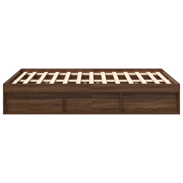 vidaXL Πλαίσιο Κρεβατιού Καφέ Δρυς 120x200 εκ.