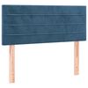 vidaXL Κρεβάτι Boxspring με Στρώμα Σκούρο Μπλε 90x190 εκ. Βελούδινο
