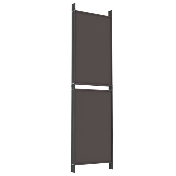 vidaXL Διαχωριστικό Δωματίου με 5 Πάνελ Καφέ 250x180 εκ. από Ύφασμα