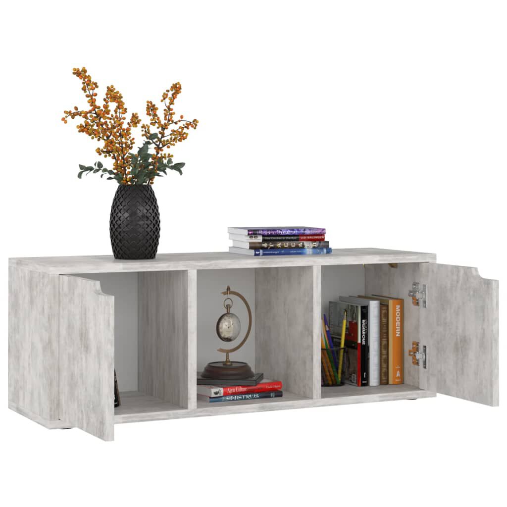vidaXL Έπιπλο Τηλεόρασης Σκυρόδεμα 88,5x27,5x30,5 εκ. από Επεξ. Ξύλο