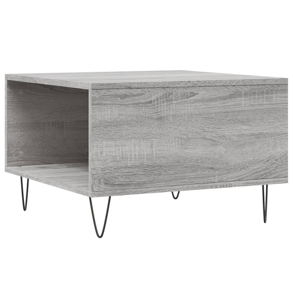 vidaXL Τραπεζάκι Σαλονιού Γκρι Sonoma 55x55x36,5εκ. Επεξεργασμένο Ξύλο