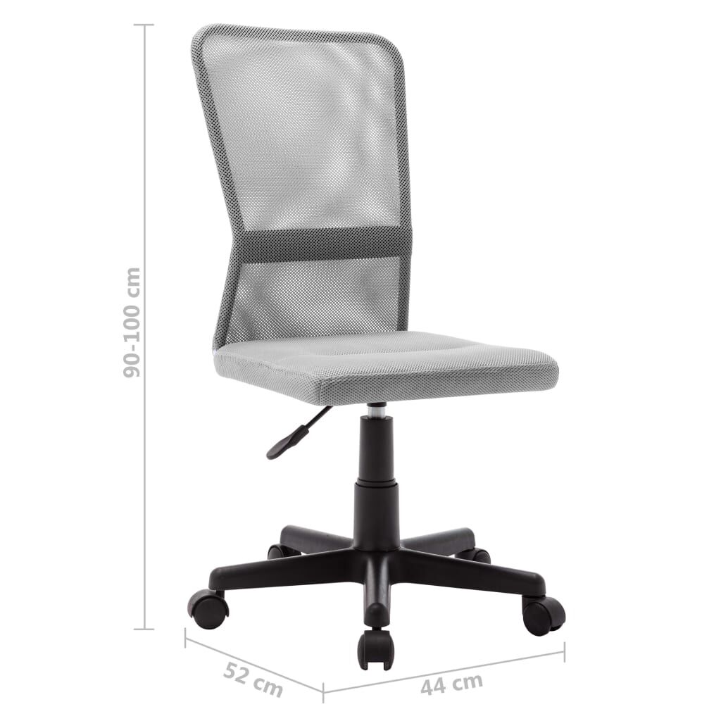 vidaXL Καρέκλα Γραφείου Γκρι 44 x 52 x 100 εκ. Διχτυωτό Ύφασμα