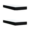 vidaXL Κρεβάτι Boxspring με Στρώμα Μαύρο 200x200 εκ. Υφασμάτινο
