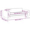 vidaXL Καναπές Παιδικός με Υποπόδιο Κρεμ 100 x 50 x 30 εκ. Συνθ. Δέρμα