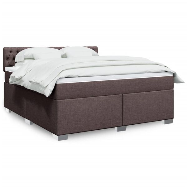vidaXL &Kappa;&rho;&epsilon;&beta;ά&tau;&iota; Boxspring &mu;&epsilon; &Sigma;&tau;&rho;ώ&mu;&alpha; &Sigma;&kappa;&omicron;ύ&rho;&omicron; &Kappa;&alpha;&phi;έ 180x200 &epsilon;&kappa; &Upsilon;&phi;&alpha;&sigma;&mu;ά&tau;&iota;&nu;&omicron;
