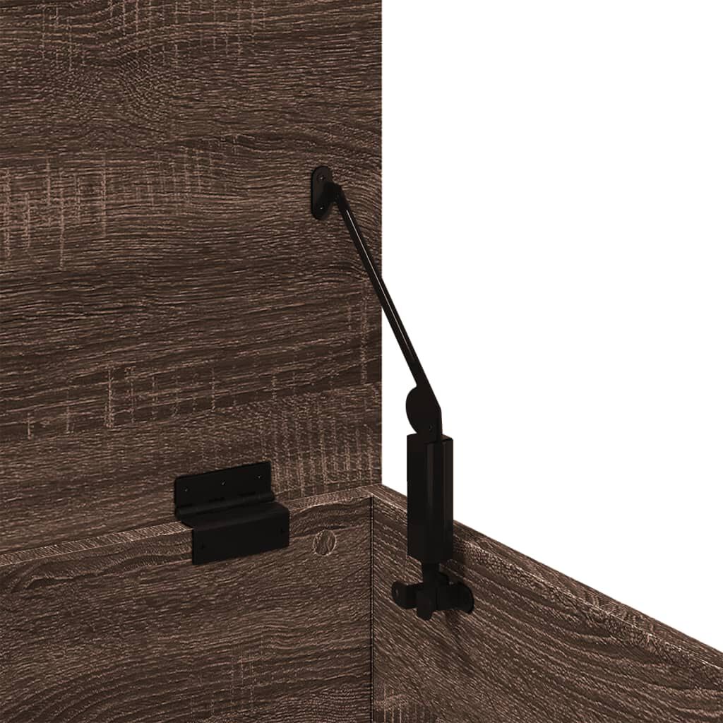 vidaXL Κουτί Αποθήκευσης Καφέ δρυς 60x35x35 εκ. Επεξεργασμένο Ξύλο