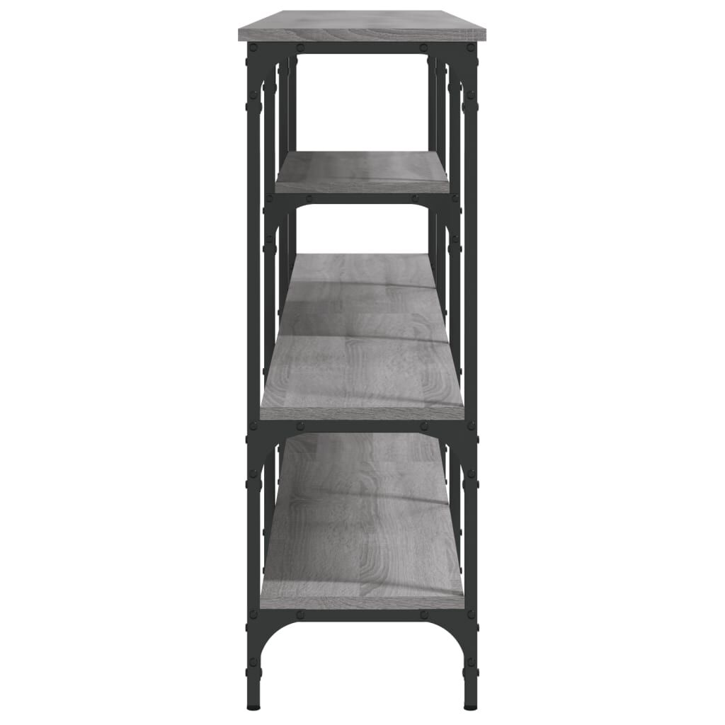 vidaXL Τραπέζι Κονσόλα Γκρι Sonoma 160x29x80 εκ. Επεξεργασμένο Ξύλο