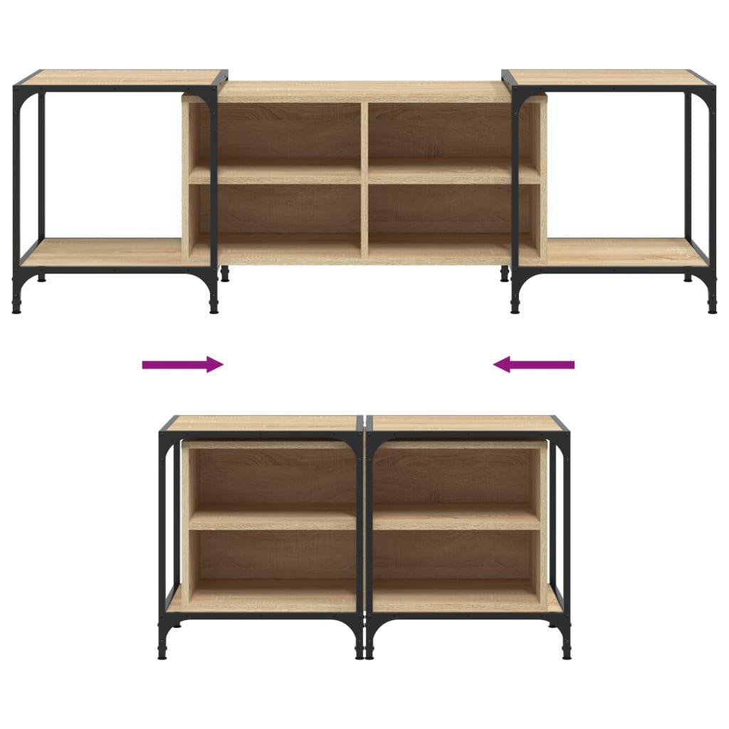 vidaXL Έπιπλο Τηλεόρασης Sonoma Δρυς 153x37x50 εκ. Επεξεργασμένο Ξύλο