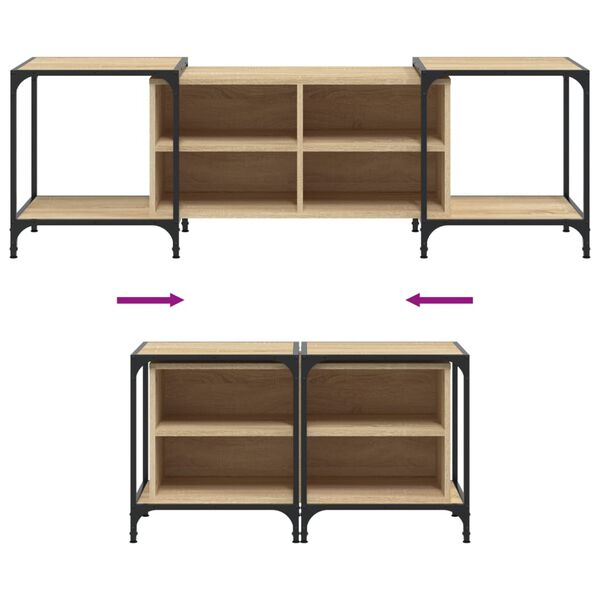 vidaXL Έπιπλο Τηλεόρασης Sonoma Δρυς 153x37x50 εκ. Επεξεργασμένο Ξύλο