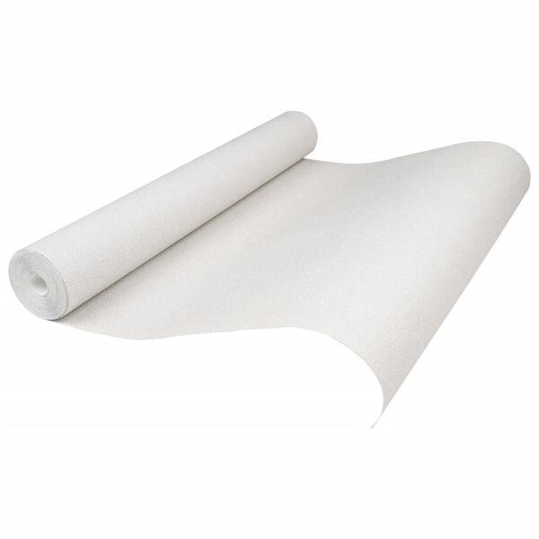 vidaXL Ταπετσαρία 3D Μονόχρωμη Λευκή 10x0,53μ Non-woven