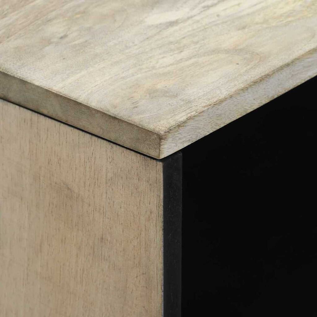 vidaXL Τραπεζάκι σαλονιού with Drawer Άσπρο, Μαύρο 80 x 54 x 40 εκ