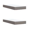 vidaXL &Kappa;&rho;&epsilon;&beta;ά&tau;&iota; Boxspring &mu;&epsilon; &Sigma;&tau;&rho;ώ&mu;&alpha; Taupe 200x200 &epsilon;&kappa;. &Upsilon;&phi;&alpha;&sigma;&mu;ά&tau;&iota;&nu;&omicron;