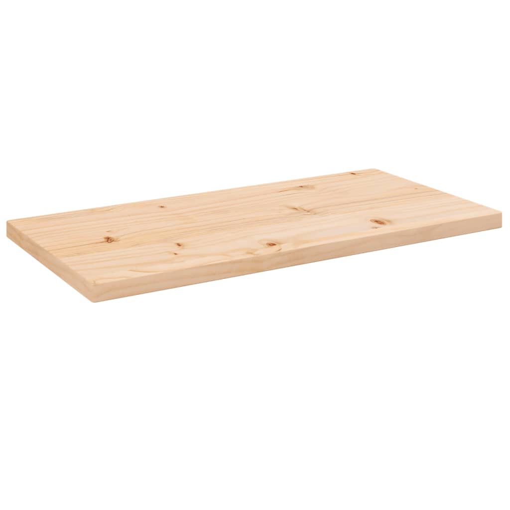 vidaXL Επιφάνεια Τραπεζιού Ορθογ. 80x40x2,5 εκ. από Μασίφ Ξύλο Πεύκου