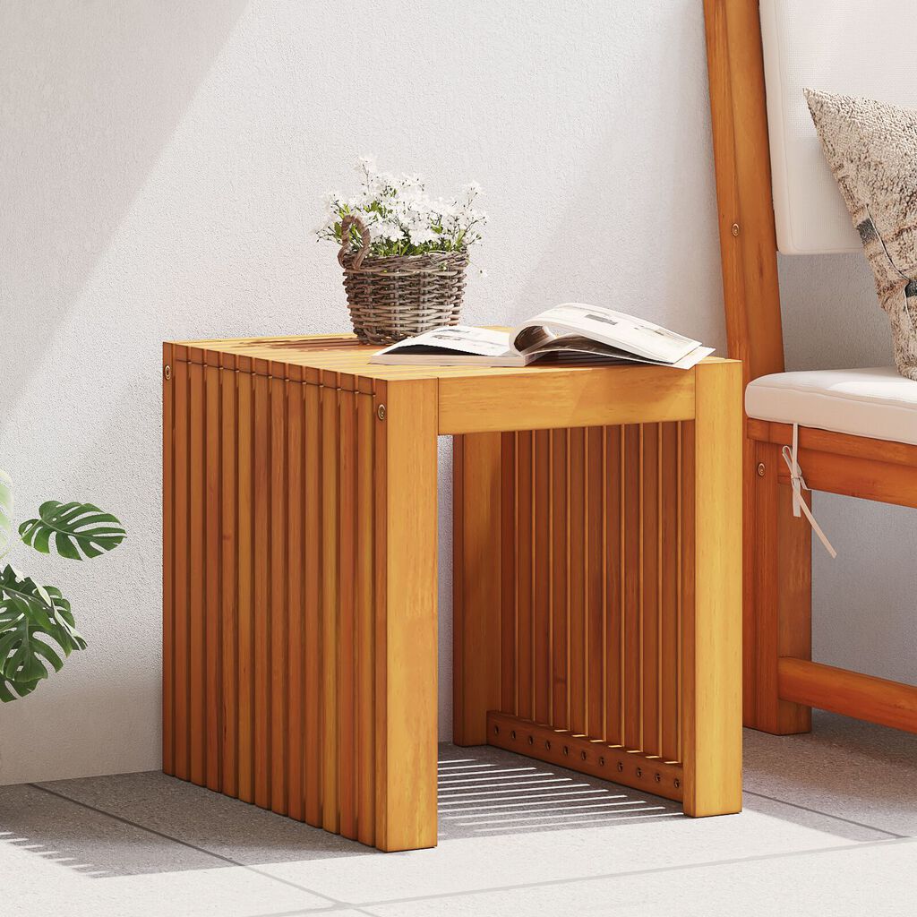 vidaXL Τραπέζι Κήπου 43x36x40 εκ. Μασίφ Ξύλο Teak