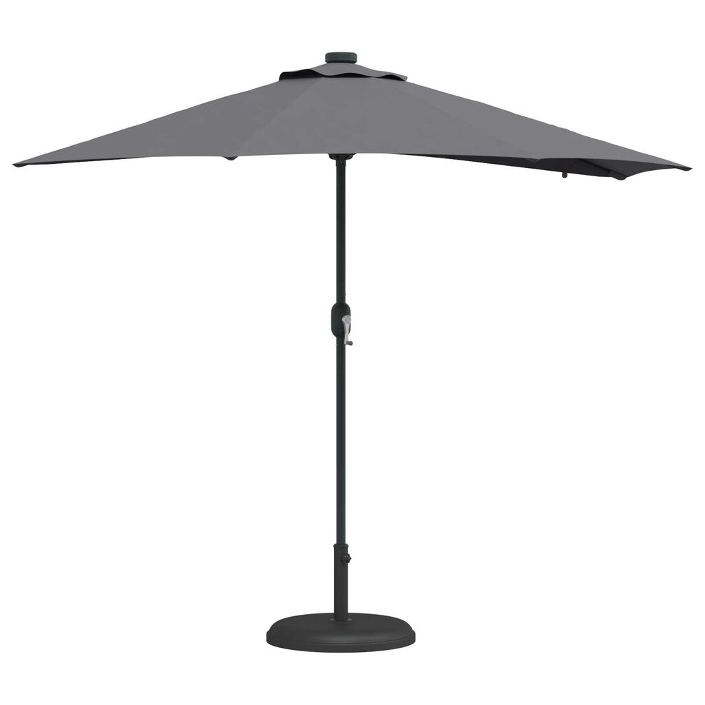 vidaXL Ομπρέλα Κήπου Ανθρακί 294 x 150 x 223 εκ ύφασμα