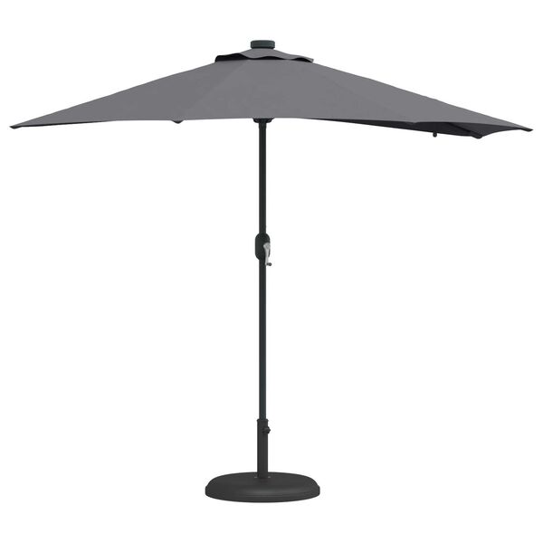 vidaXL Ομπρέλα Κήπου Ανθρακί 294 x 150 x 223 εκ ύφασμα