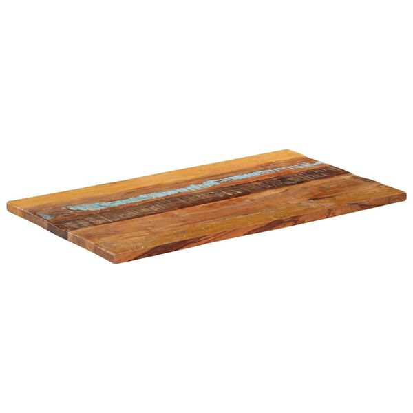 vidaXL Επιφάνεια Τραπεζιού Ορθ. 60x100 εκ 25-27 χιλ Μασίφ Ανακ. Ξύλο