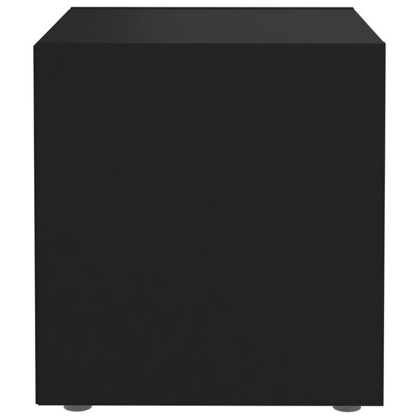 vidaXL Έπιπλα Τηλεόρασης 4 τεμ. Μαύρα 37 x 35 x 37 εκ. από Επεξ. Ξύλο