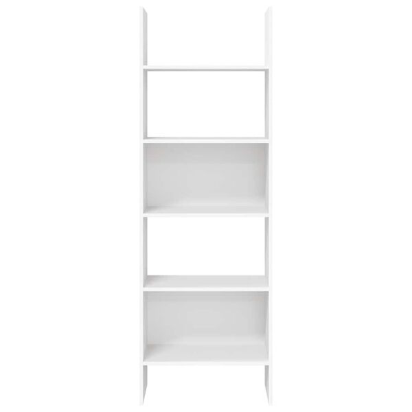 vidaXL Βιβλιοθήκη Λευκή 60 x 35 x 180 εκ. από Επεξ. Ξύλο