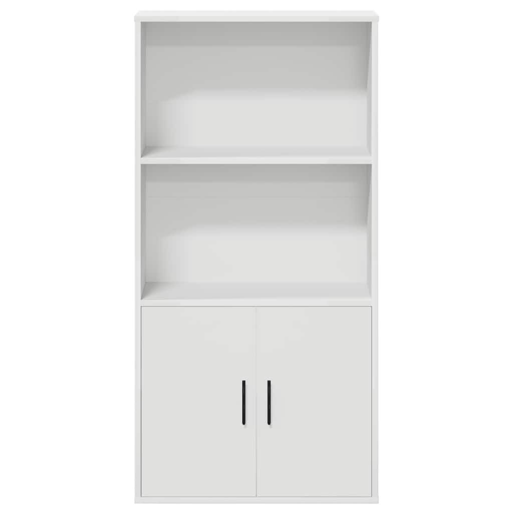 vidaXL Βιβλιοθήκη Λευκή 60x24x120 εκ. από Επεξεργασμένο Ξύλο