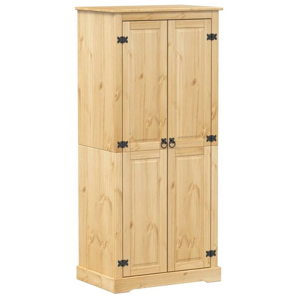 vidaXL Ντουλάπα Corona 76x50x170 εκ. από Μασίφ Ξύλο Πεύκου