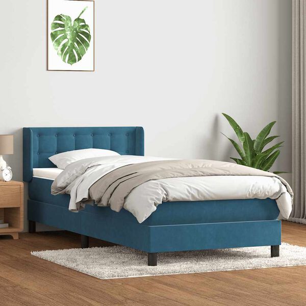 vidaXL &Kappa;&rho;&epsilon;&beta;ά&tau;&iota; Boxspring &mu;&epsilon; &Sigma;&tau;&rho;ώ&mu;&alpha; &Sigma;&kappa;&omicron;ύ&rho;&omicron; &Mu;&pi;&lambda;&epsilon; 90x220 &epsilon;&kappa;. &Beta;&epsilon;&lambda;&omicron;ύ&delta;&iota;&nu;&omicron;